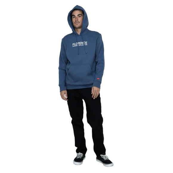 NEW! Florence Marine X Exploration Hoodie Size Medium Blue Sweatshirt Fleece - Picture 1 of 12
